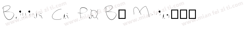 Brilliant Cut Pro B7 Medium字体转换